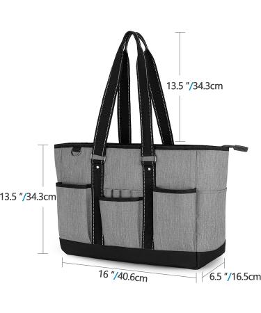 Trunab Large Grey Tote Bag for Nurse - Shoulder Bag for Work, School, Travel - Buy Online on GoSupps.com