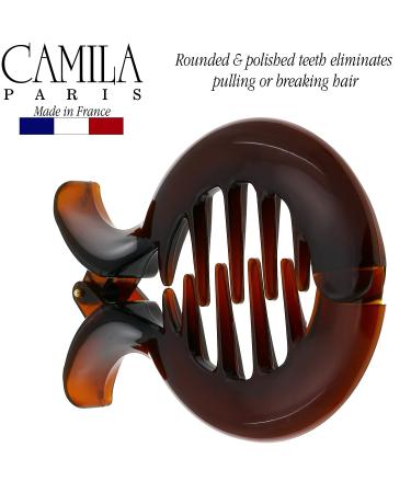 Camila Paris CP1362 French Hair Clips - Stylish Durable Hair Claw for Women/Girls - Strong Hold, No Slip Grip - Made in France (Tortoise Shell) - Buy Online on GoSupps.com