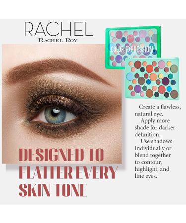Rachel Roy 36 Color Fun Eyeshadow Palette | Vibrant Giftable Eye Makeup | Green Color Expression - Buy Online on GoSupps.com