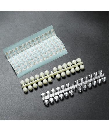 NMKL38 False Nail Tips Color Chart - 120 Pack Flat Back Display Tips with Adhesive Sticker - Natural Color Card for UV/Gel/Polish Nail Art - Buy Online on GoSupps.com
