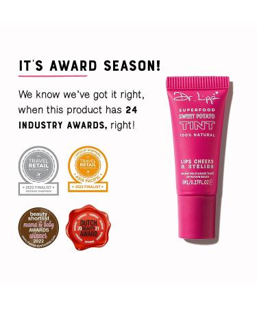 Dr.Lipp Superfood Tint: 4-in-1 Lip Gloss, Lip Tint, Cheek Blush & Eye Gloss - 100% Natural-Origin (8ml) - Sweet Potato - Buy Online on GoSupps.com