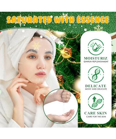 LureLuxe 6 Pcs Christmas Face Mask Moisturizing Daily Care Masks Festive Skin Care Mask Soothing Moisturizing Set for Different Skin Needs - Buy Online on GoSupps.com