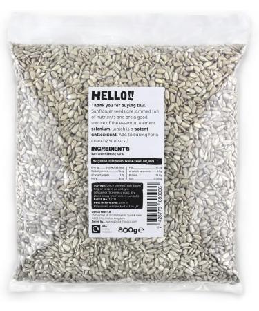 Gorilla Food Co. Sunflower Seeds - 1.6kg (2 x 800g) - Buy Online on GoSupps.com