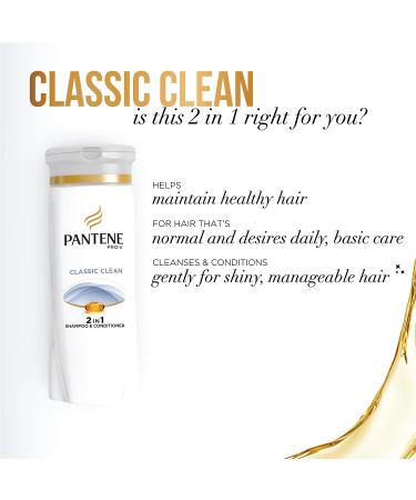 Pantene Pro-V 2 in 1 Shampoo & Conditioner Classic Care - 12.6 oz - Buy Online on GoSupps.com