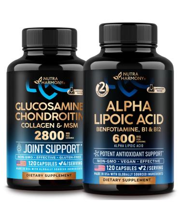NUTRAHARMONY Glucosamine Chondroitin & Alpha Lipoic Acid Capsules