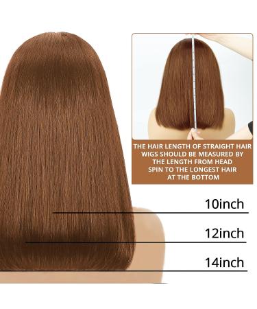 Eyefanniy Brown Bob Human Hair Wig 10 Inch 150% Density HD Lace Front | Short Bob Wig for Black Women - Buy Online on GoSupps.com