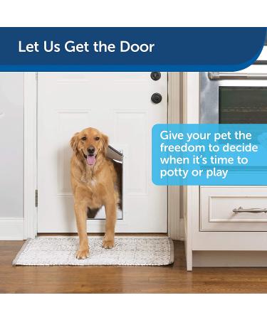 PetSafe Freedom Aluminum Pet Door for Dogs Extra Large White