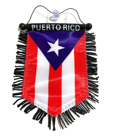 Puerto Rico flag for car Puerto Rican accessories mini banner hanging decoration for cars home wall door window