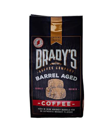 Brady's Irish Barrel Aged Ground Coffee 1kg - 100% Arabica Coffee - Hand Roasted Perfect Morning or After-Dinner Coffee - Vegan Alcohol-Free Gluten-Free Speciality Coffee - Buy Online on GoSupps.com