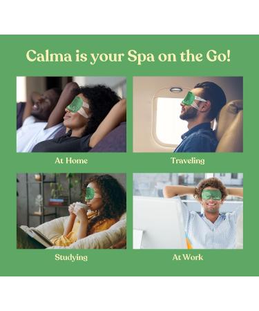 16 Pack Calma Heated Eye Mask - Hot Compress for Eye Fatigue, Dry Eyes, Blue Light Strain, Headaches, Dark Circles - Unscented - Buy Online on GoSupps.com