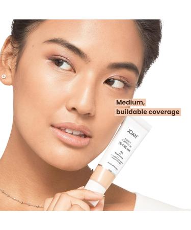 JOAH Perfect Complexion BB Cream with Hyaluronic Acid and Niaciminade Korean Makeup with Medium Buildable Coverage Evens Skin Tone Lightweight Semi Matte Finish Tan with Neutral Undertones (Light with Cool Undertones) - Buy Online on GoSupps.com