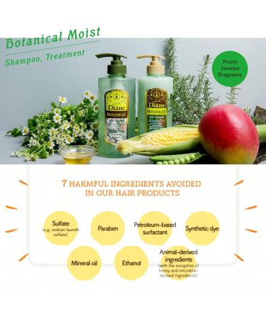 MOIST DIANE Hair Treatment - Organic Japanese Conditioner for All Hair Types Sulfate & Silicone Free 16.9 Fl Oz - Hydrating & Moisturizing Care - Buy Online on GoSupps.com