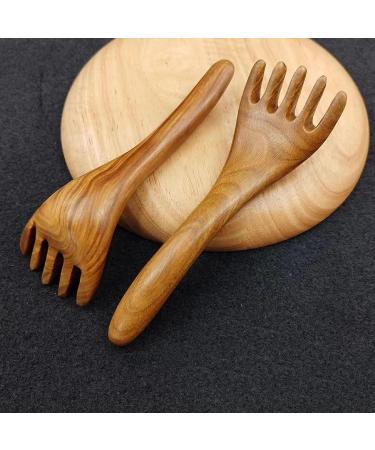 Quotent Wooden Massage Comb | Multifunctional Scalp Massager & Guasha Tool | Durable Wear-Resistant 5-Claw Head Scratcher for Body Care - Buy Online on GoSupps.com