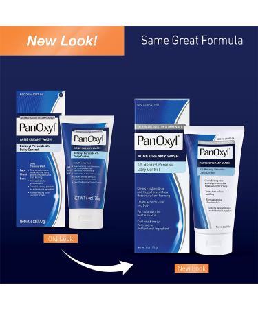 PanOxyl 4% Acne Creamy Wash - Benzoyl Peroxide Daily Control 6 oz - Buy Online on GoSupps.com
