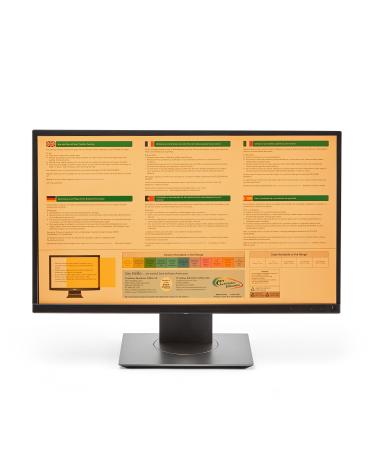 Crossbow Education 24-Inch Widescreen Monitor Overlay - Dyslexia and Visual Stress Friendly (Orange)