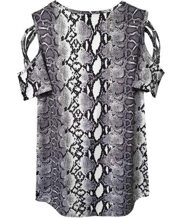 Women's Sexy Cold Shoulder Tie Dye Top - Gray, XX-Large - Buy Online on GoSupps.com