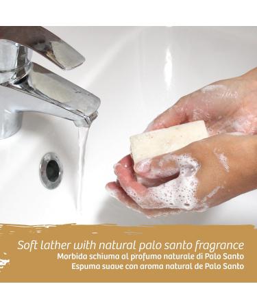 3 Palo Santo Soaps with essential oil - 3 x 100 gr - Tonic Energizing Purifying Emollient - Buy Online on GoSupps.com