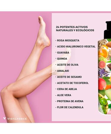 FEELING Moisturizing Body Cream for Dry or Flaky Skin - Hydrating body cream with rosehips hyaluronic acid and 24 active ingredients 100% natural 76% ORGANIC - Buy Online on GoSupps.com