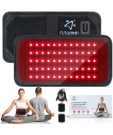 Red Light Therapy for Body, Red & Infrared Light Therapy Device Wrap Belt 660nm LED Red Light and 850nm Near Infrared Light for Muscle Back Shoulder Pain Relief 60 LEDs