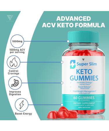 (2 Pack) Super Slim Keto Gummies Super Slim ACV Advanced Strength Healthy Lifestyle Multivitamin Supplement Gummy Multivitamines Pour un mode de vie sain force Avanc e Super Slim (120 Gummies) - Buy Online on GoSupps.com