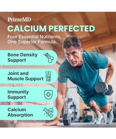 4-in-1 Calcium 600mg + Vitamin D3 K2 B12 | Heart, Bone & Immune Support | Women & Men Calcium Supplement (120 Count) - Buy Online on GoSupps.com