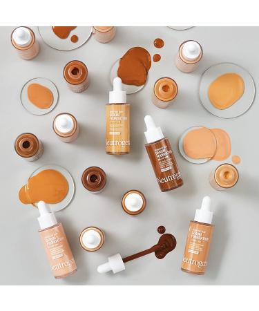 Neutrogena Healthy Skin Serum Foundation Light/Medium 01 - Pro-Vitamin B5, Color Correcting Liquid Foundation & Face Serum - 1 oz Pack - Buy Online on GoSupps.com
