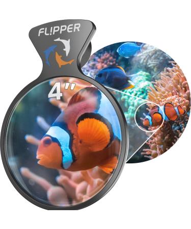 FL!PPER Flipper DeepSee Magnified Magnetic Aquarium Viewer 4" STD 4"