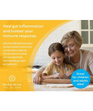 Brain Basics Ultra Pure IgG Supplement - Dairy-Free Supplement IgG-Immunolin Powder Blended Vitamin & Mineral Supplements 150g 60 Servings - Buy Online on GoSupps.com