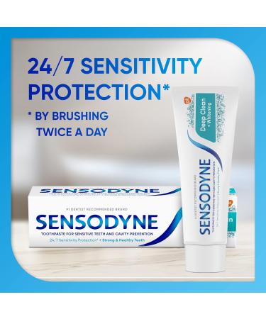 Buy Sensodyne Deep Clean Sensitive Toothpaste - Cavity Prevention & Sensitive Teeth Treatment (4 oz) | Fast International Shipping - Buy Online on GoSupps.com