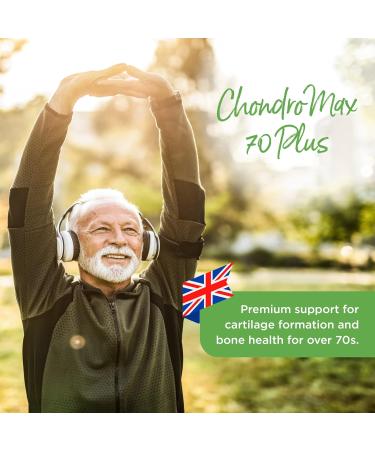 Healthspan Glucosamine & Chondroitin 70 Plus | 120 Capsules | Joint Health Supplement with Optiflex Glucosamine HCI & Chondroitin Sulphate | Fortified with Vitamins C, D3, and Calcium - Buy Online on GoSupps.com