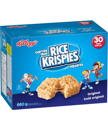 Kellogg's PopTarts Jumbo 24-Count 1.2kg & Rice Krispies Square Bars 660g Jumbo Pack-Original 30 Cereal Bars (Imported from Canada) Pastry+ Rice Krispies - Buy Online on GoSupps.com