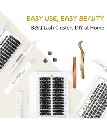 DIY Wispy Volume Lash Clusters D-18mm | 72 Clusters Individual Lashes B&Q LASH - Buy Online on GoSupps.com
