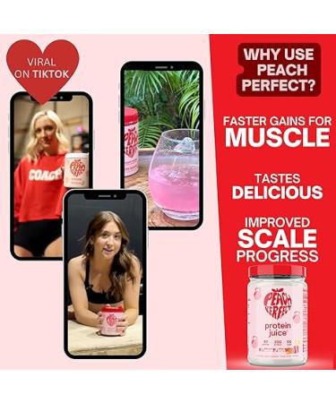 Peach Perfect Protein Juice Powder - 22 Servings - Protein Powder for Women - Tropical Punch - 1.1 lb - Buy Online on GoSupps.com