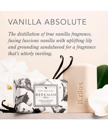 Beekman 1802 Goat Milk Soap Bar Vanilla Absolute 9 oz - Moisturizing Body Bar for Sensitive Skin - Cruelty-Free - Buy Online on GoSupps.com