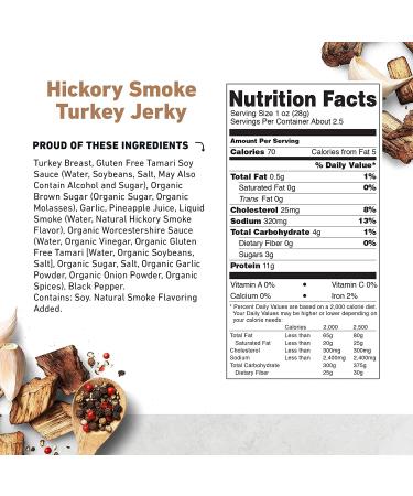 Country Archer 100% Natural Hickory Smoke Jerky - 2.5 OZ (Pack of 4) | Premium Snack - Buy Online on GoSupps.com