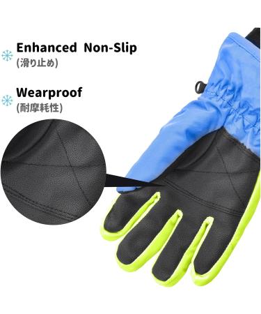 Azarxis Kids Ski Gloves - Warm Windproof Winter Gloves for Running Skiing Hiking & Snowboarding - Rose Red XS (3-5 Years) - Buy Online on GoSupps.com