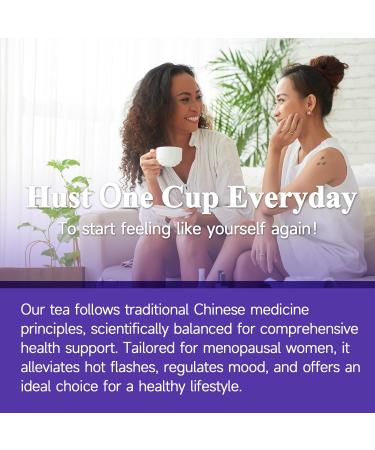Laicuherb Multi-symptom Menopause Relief Herbal Tea Organic Hormone Balance for Women Helps with Night Sweats Mood & Hot Flashes & Stress Relief Menopause Support Complex with 7 Herb - Buy Online on GoSupps.com