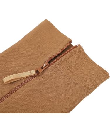 Buy Compression Socks with Zipper - Open Toe Calf Knee High Stockings for Sequential Decompression (L) - Medium Hose for Optimal Comfort - Buy Online on GoSupps.com