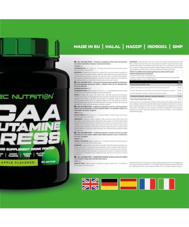 Scitec Nutrition BCAA + Glutamine Xpress Powder 600g Apple - Pack of 1 - Buy Online on GoSupps.com