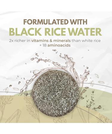 Buy Black Rice Water Shampoo Bars - Natural Hair Growth & Shine | Set of 2 - Sulfate-Free with Argan Oil & Murumuru Butter - Buy Online on GoSupps.com