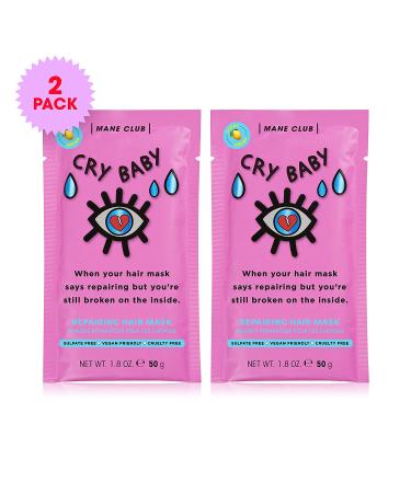 MANE CLUB Cry Baby Deep Conditioner - Cruelty-Free & Vegan Formula, Pack of 2 - No Sulfates or Parabens - Buy Online on GoSupps.com