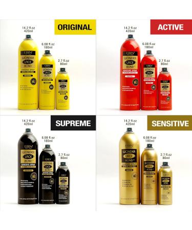 EBIN NEW YORK Wonder Lace Bond Adhesive Spray (Extreme Firm Hold 6.34oz / 180ml) Active 6.34 Fl Oz (Pack of 1) - Buy Online on GoSupps.com