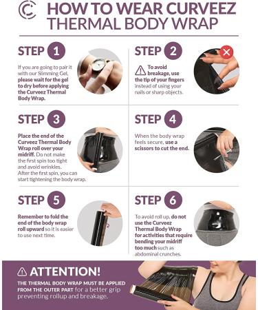 CURVEEZ Contouring Osmotic Plastic Body Wrap - Sweat Enhancer Stomach Wrap - Buy Online on GoSupps.com