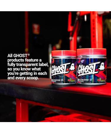 GHOST Legend All Out V2 Pre-Workout Powder Cherry Limeade - 20 Servings - Pre-Workout Supplement for Men & Women - Energy & Pumps - Caffeine Citrulline Beta Alanine Betaine NO3-T- Sugar Free - Buy Online on GoSupps.com