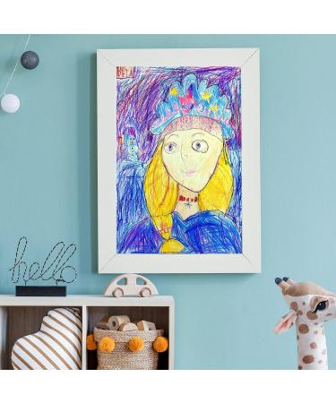 Sank Kids Art Frames Projects Front Opening and Changeable Picture Display for DIN. A4 Art-Work Storage Frames Crafts Drawing Hanging Art 8.3x11.8 (White 2 Packs) - Buy Online on GoSupps.com