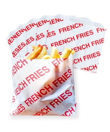 French Fries Bag French Fries Design Small White red S