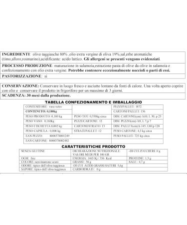 Olio Anfosso Taggiasca Black Olive Pate in Extra Virgin Olive Oil 180g - Buy Online on GoSupps.com