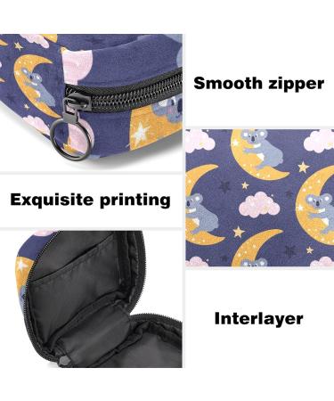 Koala Moon Cloud Sanitary Napkin Storage Bag - Portable Period Kit Pouch for Menstrual Cup and Sanitary Pads - Zipper Closure - Color 4 - Buy Online on GoSupps.com