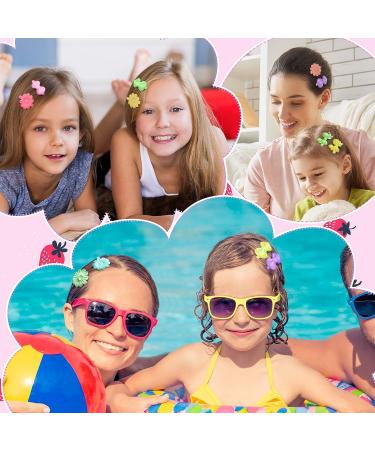 96 Piece Self Hinge Hair Barrettes Set for Girls - Plastic Bow Flower Barrettes Hair Clips - Colorful Hairpin Set for Girls Toddlers - Cute Hair Accessories for Ponytails - 80s 90s Style - Buy Online on GoSupps.com
