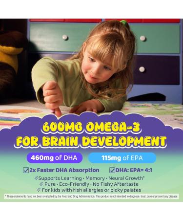 Kids Omega-3 Gummies 1 Pack Cod Liver Oil Gummies for Kids & Adults 2pack - Buy Online on GoSupps.com